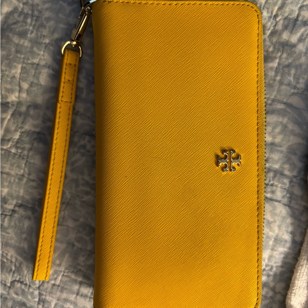 Tory Burch Yellow Wallet